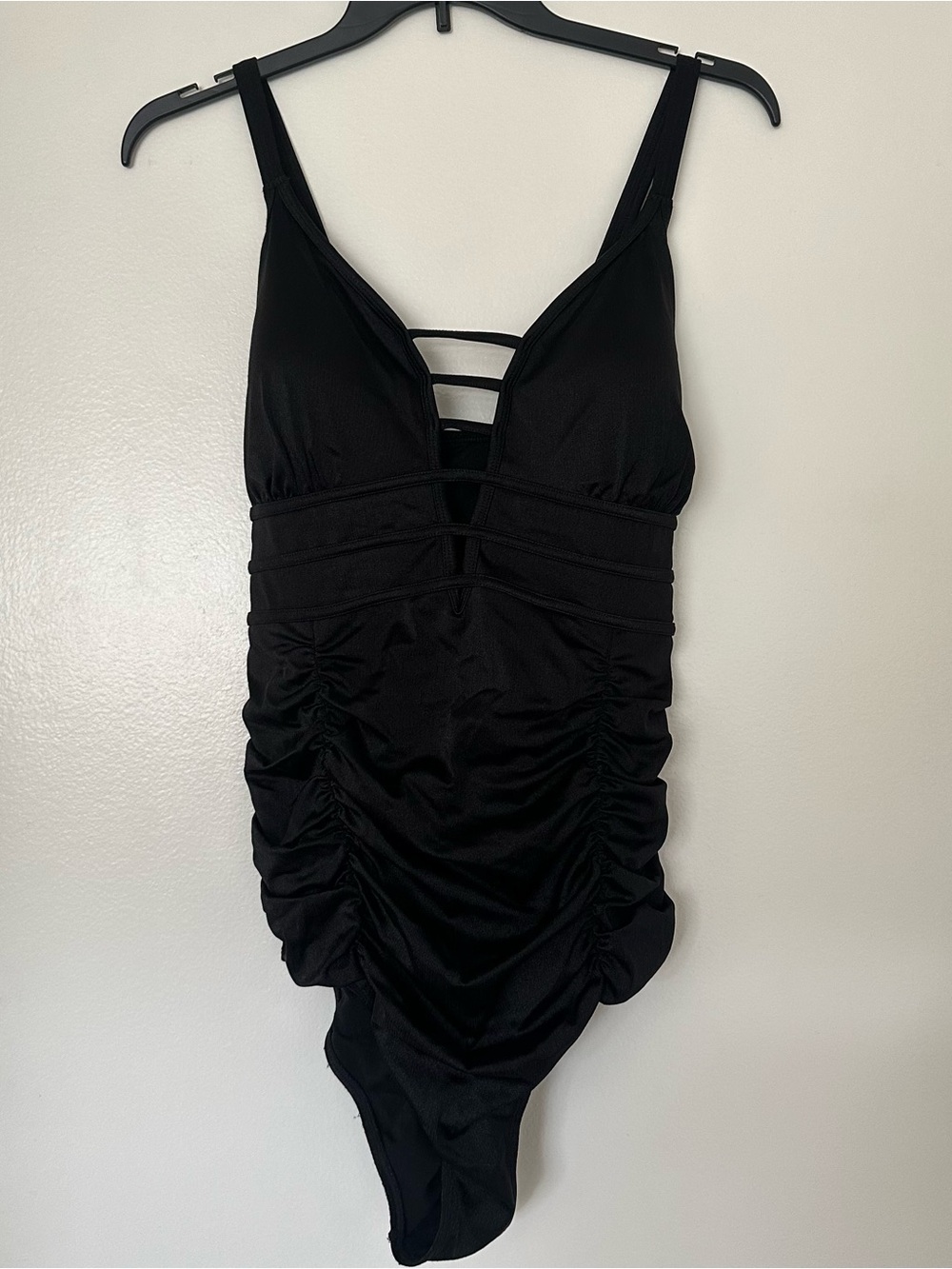 torrid Black Strappy V-Neck One-Piece Swimsuit